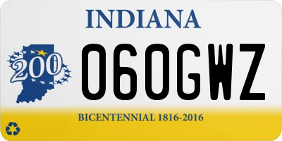 IN license plate 060GWZ