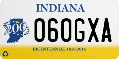 IN license plate 060GXA