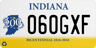 IN license plate 060GXF
