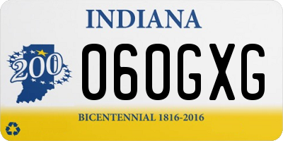 IN license plate 060GXG
