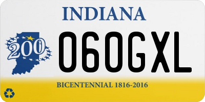 IN license plate 060GXL