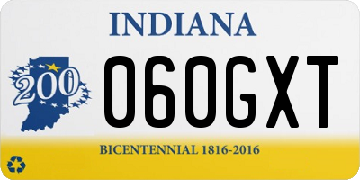 IN license plate 060GXT