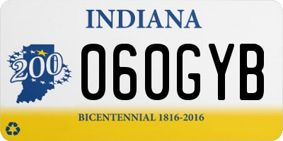 IN license plate 060GYB