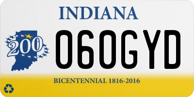IN license plate 060GYD