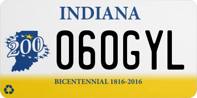 IN license plate 060GYL