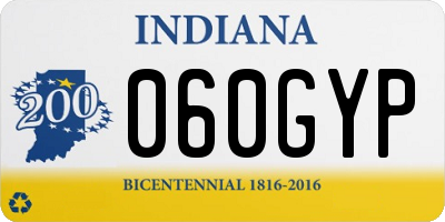 IN license plate 060GYP