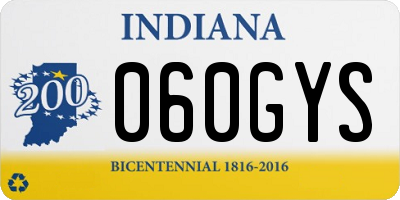 IN license plate 060GYS