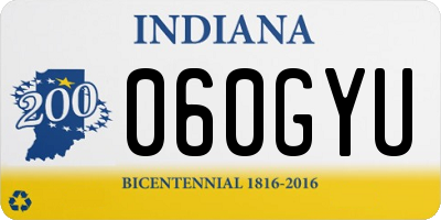 IN license plate 060GYU