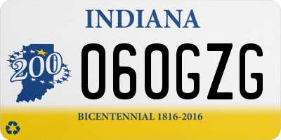 IN license plate 060GZG