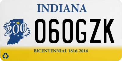 IN license plate 060GZK