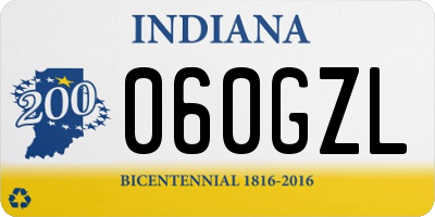 IN license plate 060GZL