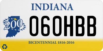 IN license plate 060HBB