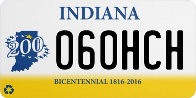 IN license plate 060HCH