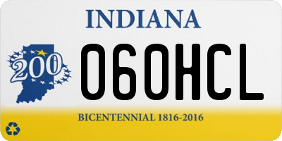 IN license plate 060HCL