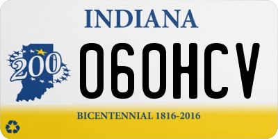 IN license plate 060HCV