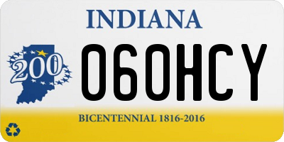 IN license plate 060HCY