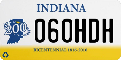 IN license plate 060HDH