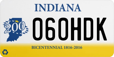 IN license plate 060HDK