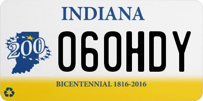 IN license plate 060HDY