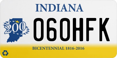IN license plate 060HFK
