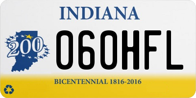 IN license plate 060HFL