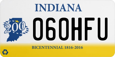 IN license plate 060HFU