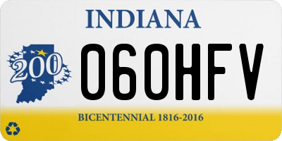 IN license plate 060HFV