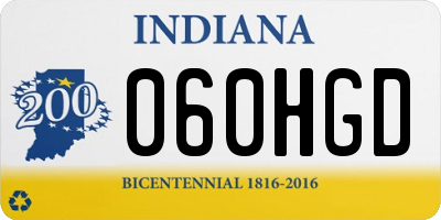 IN license plate 060HGD