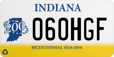 IN license plate 060HGF