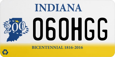 IN license plate 060HGG