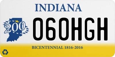 IN license plate 060HGH