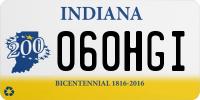 IN license plate 060HGI