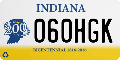 IN license plate 060HGK
