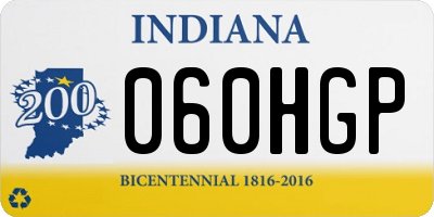 IN license plate 060HGP