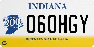 IN license plate 060HGY