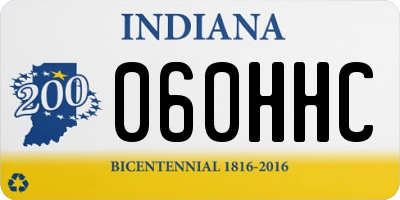 IN license plate 060HHC