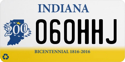 IN license plate 060HHJ