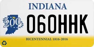 IN license plate 060HHK