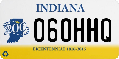 IN license plate 060HHQ
