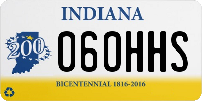 IN license plate 060HHS