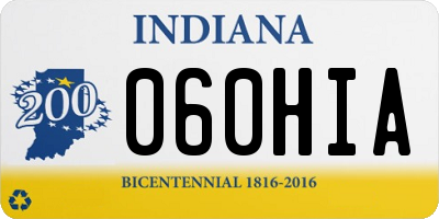 IN license plate 060HIA