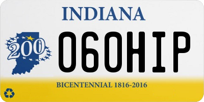 IN license plate 060HIP