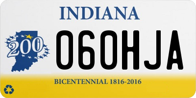 IN license plate 060HJA