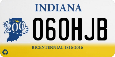 IN license plate 060HJB