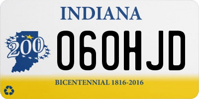 IN license plate 060HJD