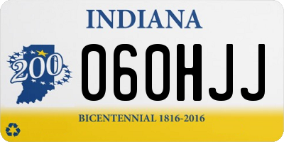 IN license plate 060HJJ