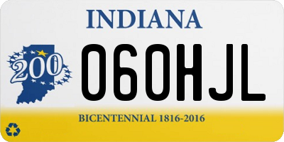 IN license plate 060HJL