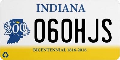 IN license plate 060HJS