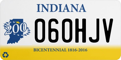 IN license plate 060HJV