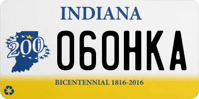 IN license plate 060HKA
